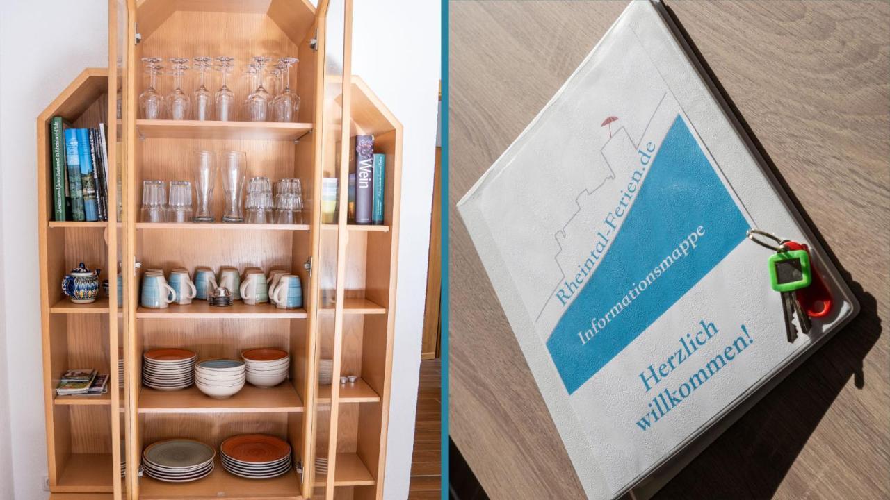 Rheintal-Ferien - 90 Qm Ferienwohnung Mit Wine & Style - Dein Urlaub Am Rhein Niederheimbach Eksteriør bilde